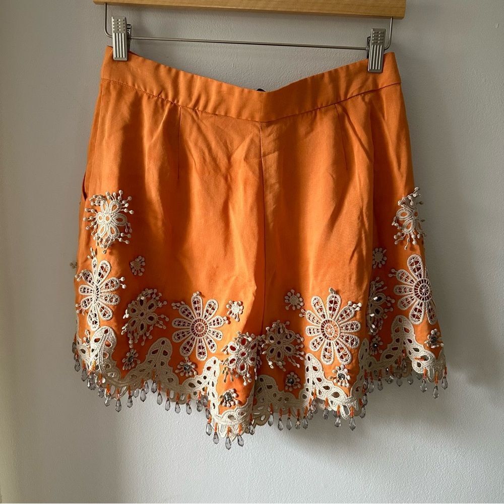 Kobi Halperin Orange Skorts with Elegant Design - Picture 5 of 10